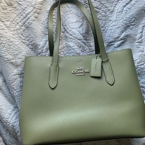 Green Coach tote